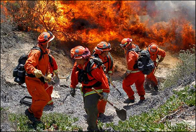 California fire inmates