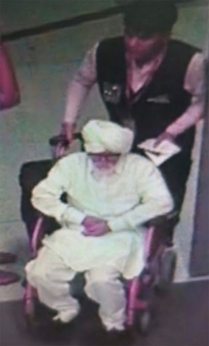 Man posing as old pensioner at airport