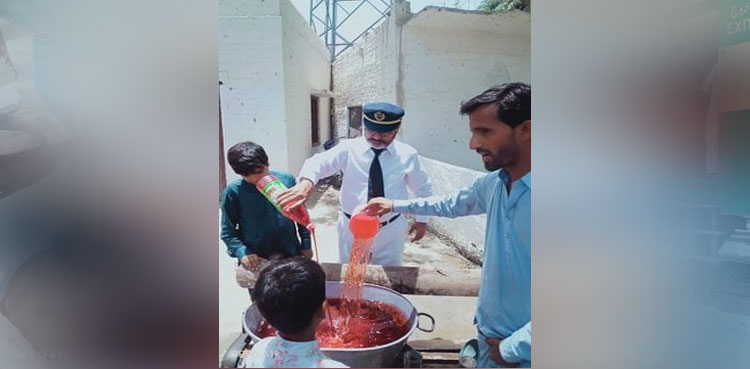 locals serving water