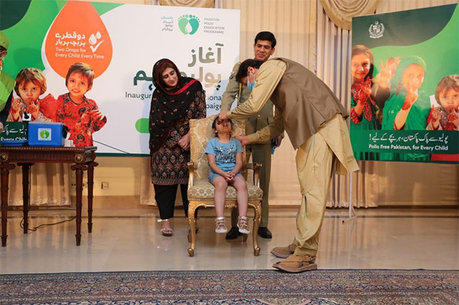 imran khan anti-polio vaccination campaign islamabad