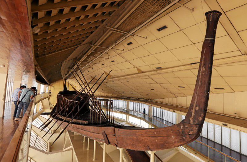 Egypt ancient king khufu boat