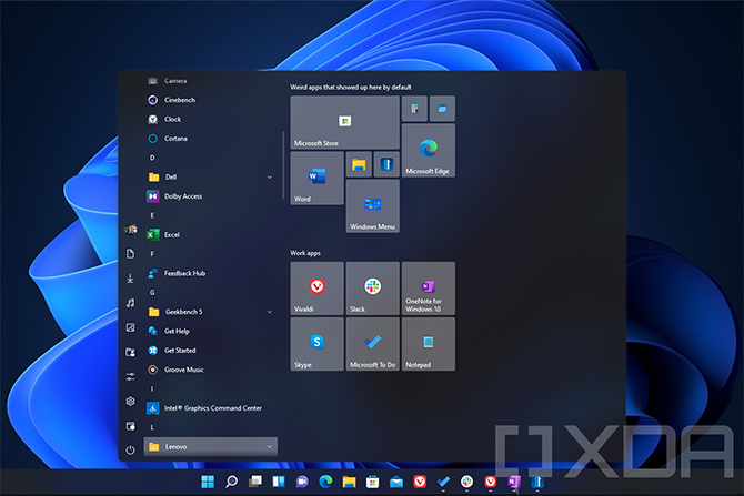 windows 10 start menu windows 11 start11