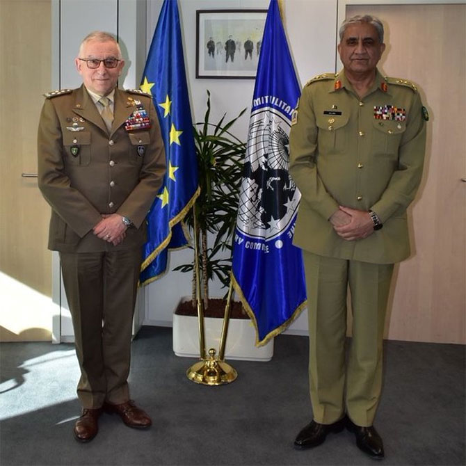 COAS Bajwa, Belgium, EU