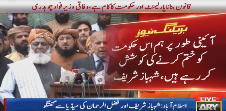 No-confidence motion, Maulana Fazlur Rehman, Shehbaz Sharif