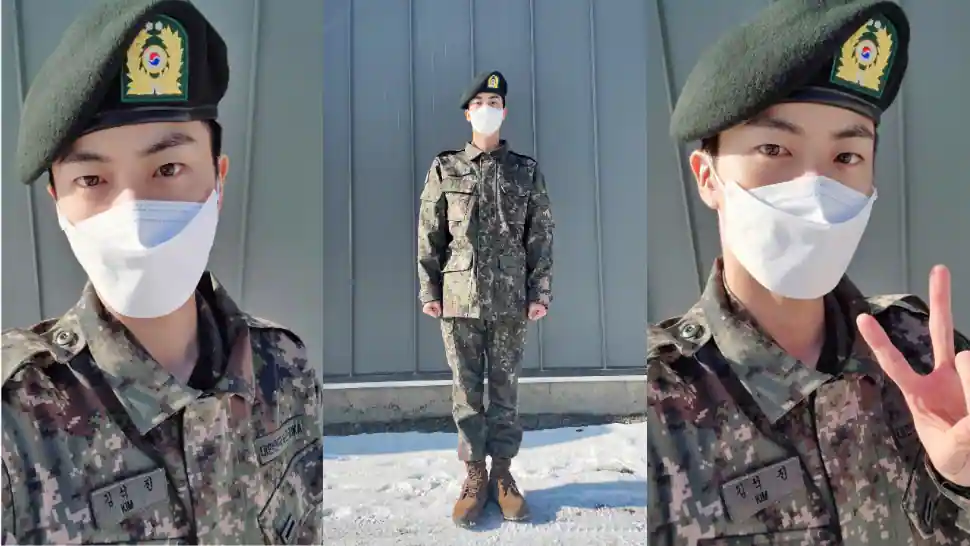 bts jin, military